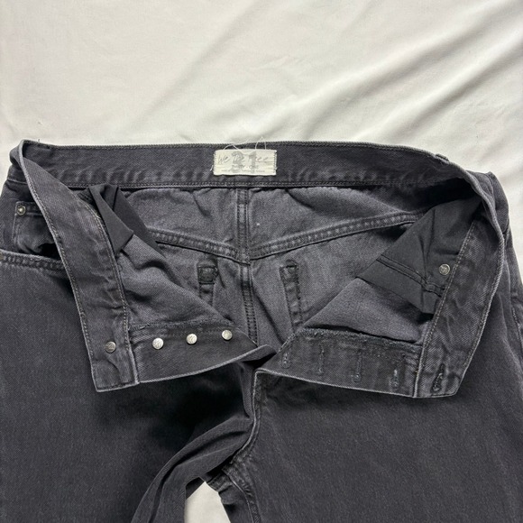 We The Free Maggie Mid Rise Straight Jeans 31 Distressed Cropped Festival Boho - Picture 4 of 8